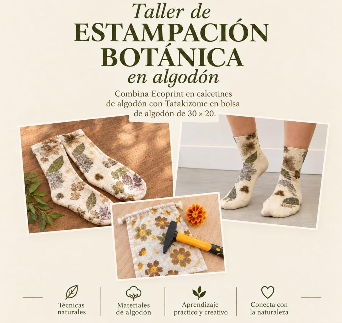 Taller de Estampación Botánica en algodón