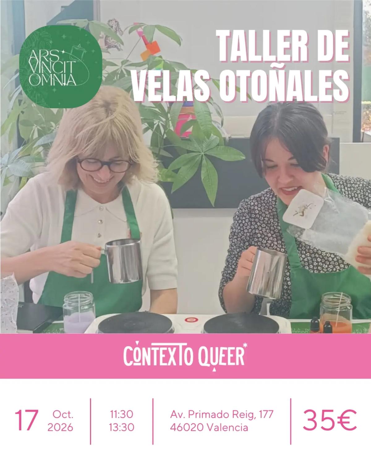 Taller de velas otoñales