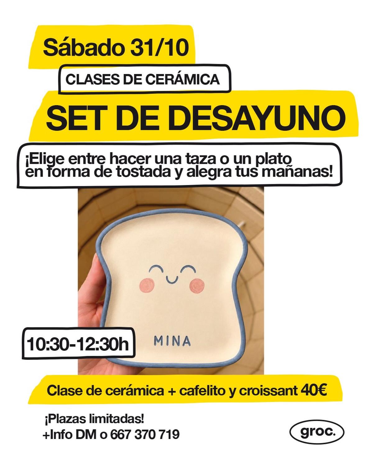 Crea tu set de desayuno de cerámica