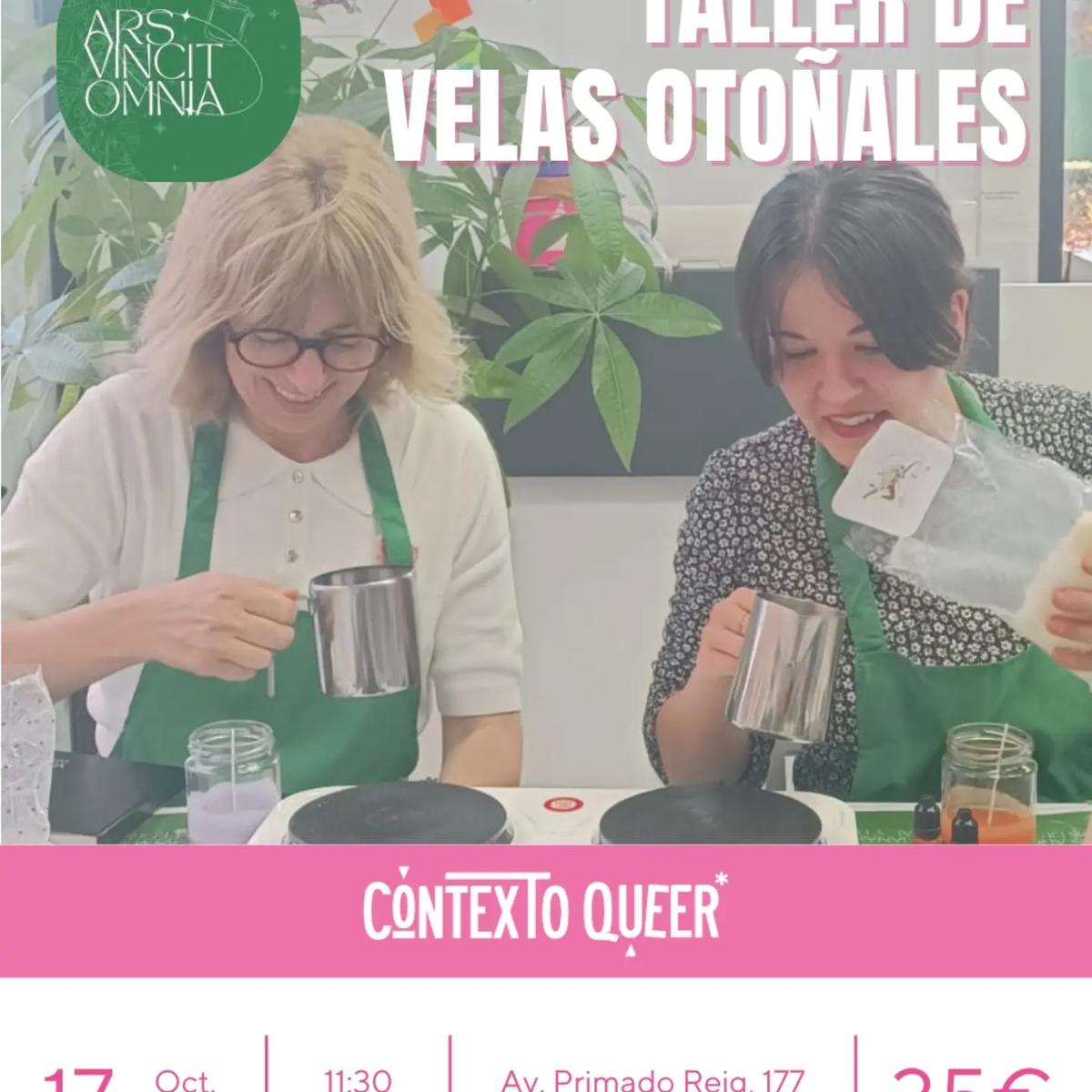Taller de velas otoñales