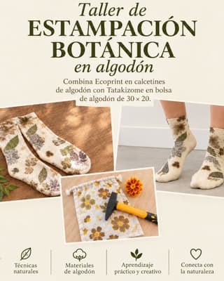 Taller de Estampación Botánica en algodón