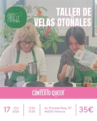 Taller de velas otoñales