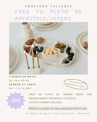 Crea tu plato de aperitivo/joyero